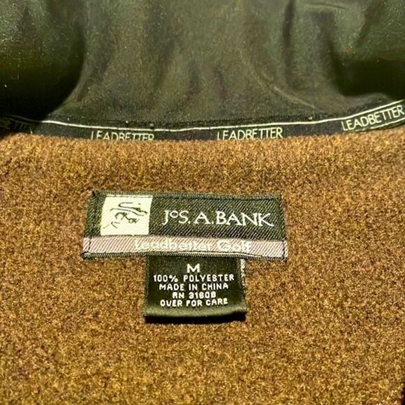 Jos. A. Bank- Leadbetter Golf Fleece Jacket- Full Zip & 3 Zip Pockets- Size M - Picture 5 of 9